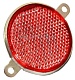Световозвращатель круглый красный, все т/с катафот метал (АТК) ФП310Е