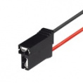 Маленькое фото товара - Колодка  2 конт. мотора омывателя 2 конт. 6,3мм гнездо (в сборе с 2-мя проводами). Вариант №1