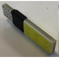 Маленькое фото товара - Автолампа светодиодная 12V-5W без цоколя 2-COB диод. 12V (T10 COB FL) (К). Вариант №1