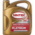 Маленькое фото товара - Масло моторное 5W30 4л SINTEC Платинум SL A5/B5 синт.. Вариант №1