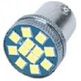 Маленькое фото товара - Автолампа светодиодная 12V/21W 1-конт 10-диодов S0101. Вариант №1