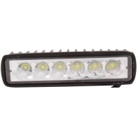 Фото товара - Фара противотуманная светодиодная балка  153*37*41мм 6 диодов 18W 12/24V направленный OFF-Road