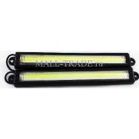 Фото товара - Фары светодиодные KS-10155 COB ходовые огни, COB, провода, черный корпус, 210*10*32мм, 2шт.