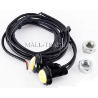Фото товара - Фары светодиодные KS-Н001 ходовые огни (1 High Power LED), линза, металл, провода, 22*33*22мм, 2шт.