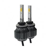 Фото товара - Автолампа светодиодная H27 12V-15W 1800Lm 4300K вентилятор F6 (2шт)
