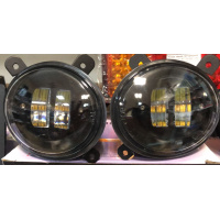 Фото товара - Фара светодиодная противотуманная Лада Ларгус 10-30V/8,5W 2 режима белый/желтый свет компл. 2шт.