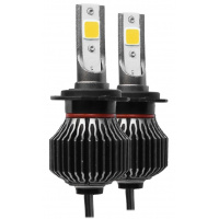Фото товара - Автолампа светодиодная H7 12V-15W 1800Lm 4300K вентилятор F6 (2шт)
