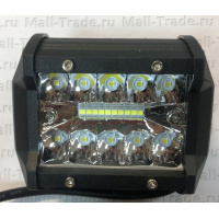 Фото товара - Фара противотуманная светодиодная балка   96*79*60мм 20 диодов 60W 10-30V OFF-Road