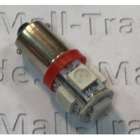Фото товара - Автолампа светодиодная красный свет 12V-5W 5-LED  (103-1379-12)