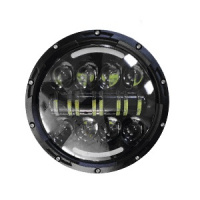 Фото товара - Фара светодиодная круглая ВАЗ-2121 УАЗ 12-24V/35W дальн+ближ/ходовые/поворотник175*80мм 1шт 62.3711