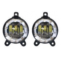 Фото товара - Фара светодиодная противотуманная Лада Приора 10-30V/50W белый свет+ходовые компл. 2шт.