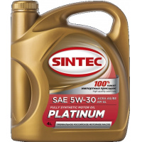 Фото товара - Масло моторное 5W30 4л SINTEC Платинум SL A5/B5 синт.