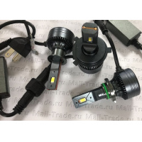 Фото товара - Автолампа светодиодная H4 9V/32V-48W 6500Lm 5500K  2шт. СУПЕР яркие (P1 LASER)