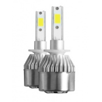 Фото товара - Автолампа светодиодная H27 12V-20W 6000Lm 5500K вентилятор C9 (2шт)