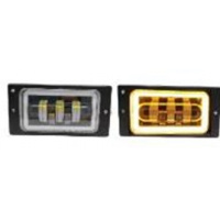 Фото товара - Фара светодиодная противотуманная ВАЗ-2110-2115 10-30V/50W 2режима бел/желт+ходов свет компл. 2шт.