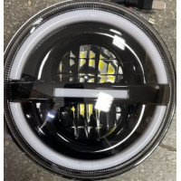 Фото товара - Фара светодиодная круглая ВАЗ-2121 УАЗ 12-24V/48W дальн+ближ/ходовые/поворотник175*65мм 1шт. 62.3711