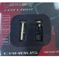 Фото товара - Автолампа светодиодная 12V-5W без цоколя 3-SMD диод Canbus (T1038383SMD) (Viper) 2шт