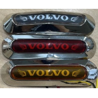 Фото товара - Фонарь габаритный светодиодный желтый (124*33*20мм) 24В хром - VOLVO 1шт