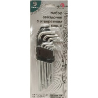 Фото товара - Набор ключей Torx с отверстием г-образных 9 пр. Сервис Ключ