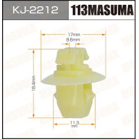 Фото товара - Клипса MASUMA KJ2212 7687921010