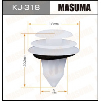 Фото товара - Клипса MASUMA KJ318 94858299 91560SAA003 91560S6A003 GE4T68865A MU481245 MU488002