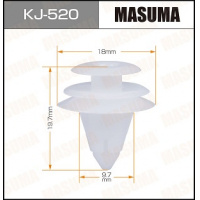 Фото товара - Клипса MASUMA KJ520 6777133040 6777106010 6777132090 9046710168