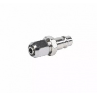 Фото товара - Фитинг метал быстросъем пневматический под шланг с гайкой D6