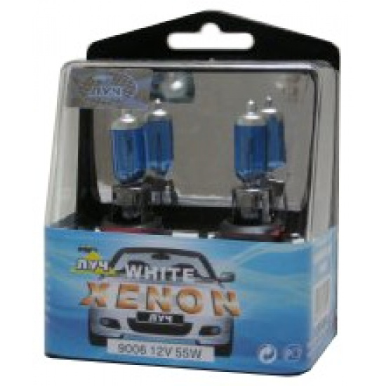 Большое фото товара - Автолампа 12V-55W HB4/9006 галогеновая фарная White (Plasmz Xenon) 2шт, HB4/9006 12-55 ан.P22d. Вариант №1