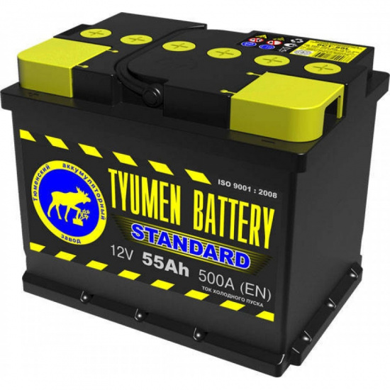 Большое фото товара - Аккумулятор 6СТ- 55L STANDART (зал.) Тюмень (+/-), 12V55AH525A L. Вариант №1