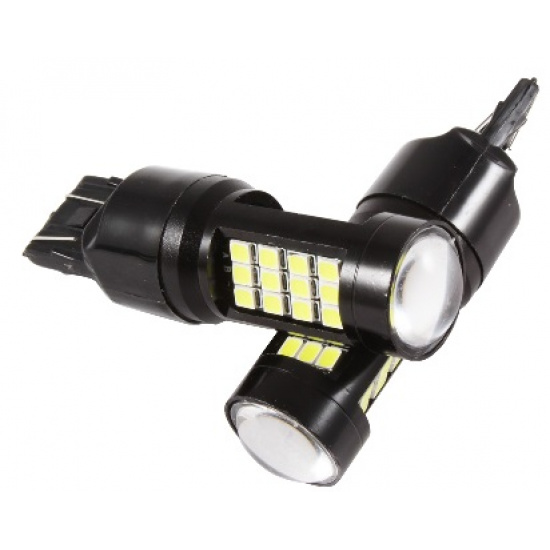 Большое фото товара - Автолампа светодиодная 12V-21W+5W без цоколя 42-LED диод. обманка (Т202 SMD 42 (2835) CAN) (К), 12-21+5 б\ц ан. W3x16Q. Вариант №1