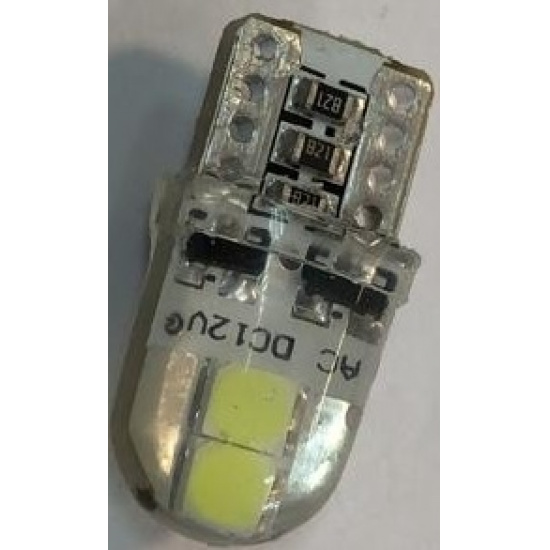Большое фото товара - Автолампа светодиодная 12V-5W без цоколя 4-LED диод. CAN-бипол. 12V (T10 SMD 4 3030C) S (К), 12-5 б\ц ан.S W2.1*9.5d. Вариант №1