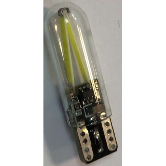 Большое фото товара - Автолампа светодиодная 12V-5W без цоколя 4-COB диод. 12-24V (T10 COB S) (К), 12-5 б\ц ан.S W2.1*9.5d. Вариант №1
