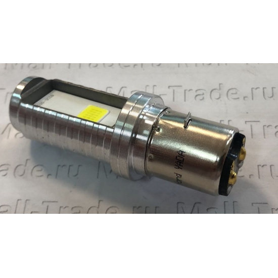 Большое фото товара - Автолампа светодиодная 6V-35W+35W мотоциклетная 2-COB диод. (908460), 6-35+35 ан. BA20D. Вариант №1