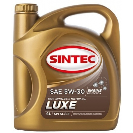 Большое фото товара - Масло моторное 5W30 4л SINTEC Люкс SL/CF п/синт., 801980. Вариант №1