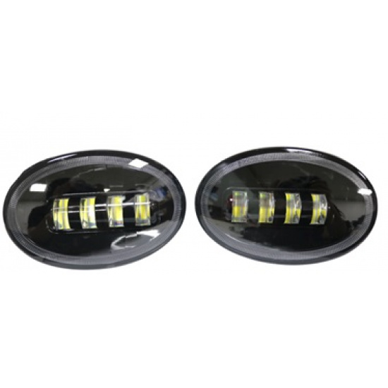 Большое фото товара - Фара светодиодная противотуманная HONDA 10-30V/40W белый/желтый компл. 2шт., 0248-YW. Вариант №1