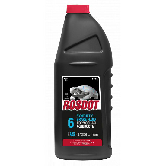 Большое фото товара - Тормозная жидкость DOT-6 Тосол-Синтез РосДОТ-6 ADVANCED ABS FORMULA 455гр. (г.Дзержинск), 430140001. Вариант №1