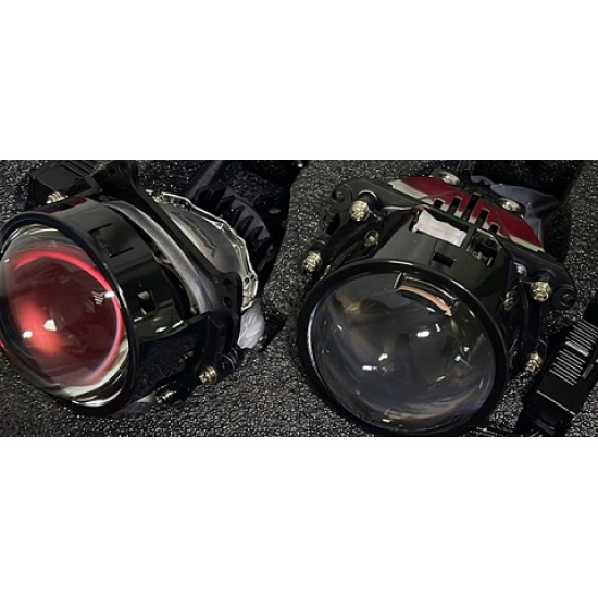 Большое фото товара - Линзы Lazer 12В-60W RAYS Би-LED 3' 5500К 6500LM (Н4/Н7/9005/9006), Viper Rays. Вариант №1