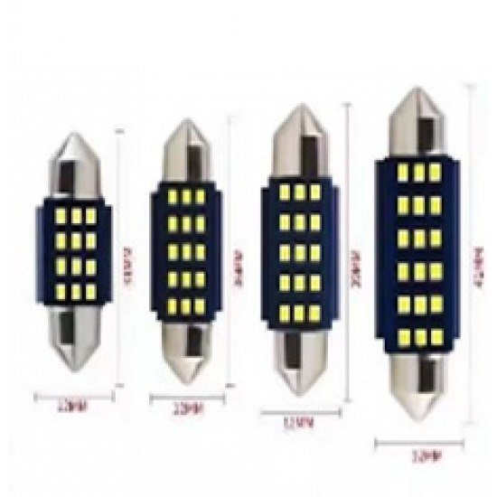 Большое фото товара - Автолампа светодиодная софитная 12-24V-5/10W 36мм 15-LED (Y0007-36-12-24) (К), 12-24-5/10 АС ан. T11/С5W. Вариант №1