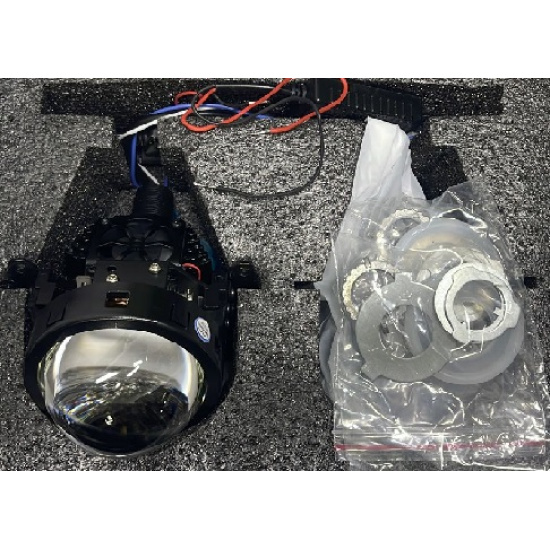 Большое фото товара - Линзы Lazer 12В-48W-58W K1 Би-LED 3' 6000К крепеж (H4/H7/9005/9006), Lazer K1. Вариант №1