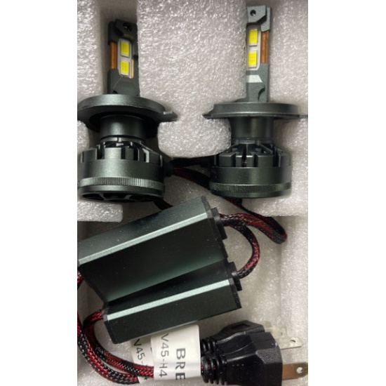 Большое фото товара - Автолампа светодиодная H4 9V/32V-48W-70W 6500Lm 5500K  2шт. СУПЕР яркие (V45 LASER), H4 V45 LASER. Вариант №1