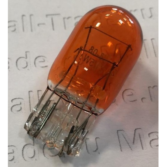 Большое фото товара - Автолампа 12V-21W+5W без цоколя желтая (61215) Маяк, 12-21+5 б\ц Ж ан. W3x16Q. Вариант №1