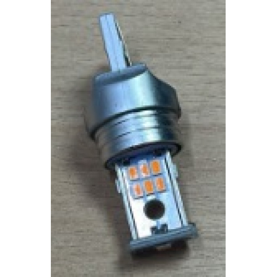 Большое фото товара - Автолампа светодиодная 12V-21W без цоколя желтая 18-LED диод (S0081-1Y) (К), 12-21 б\ц Ж  ан.W3*16D. Вариант №1
