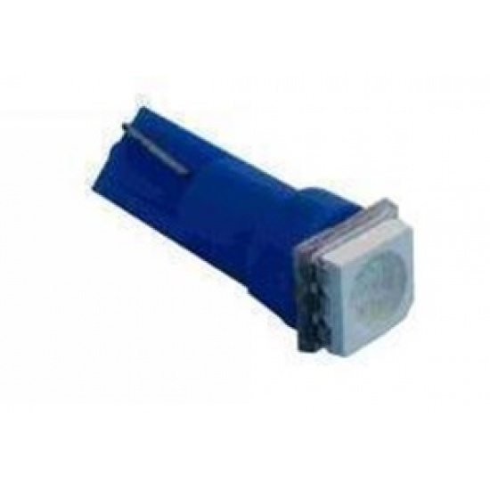 Большое фото товара - Автолампа светодиодная 12V-1,2W без цоколя синяя 1-COB диод. (X0038), 12-1,2 б\ц T5COB W2.0x4.6. Вариант №1
