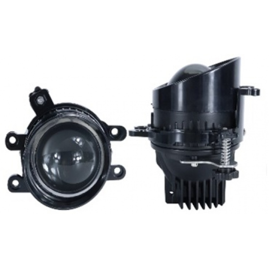 Большое фото товара - Фара светодиодная противотуманная TOYOTA LEXUS 10-30V/50W ЛИНЗА белый+желтый свет компл. 2шт., 101-WD-015 MAX. Вариант №1
