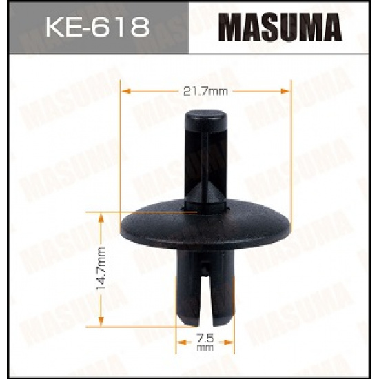 Большое фото товара - Клипса MASUMA KE618 4D0807300 STM12285 BE1582 P370331 AK1114529 AGA455, KE618. Вариант №1