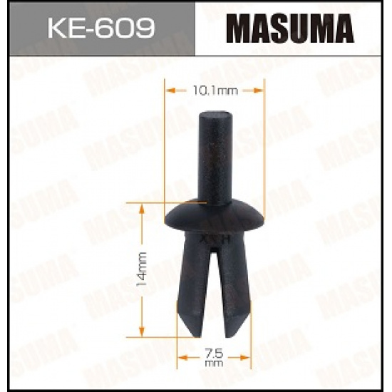 Большое фото товара - Клипса MASUMA KE609 N0385012 AK1114651 STM12409 P370193 BE1503 AGA966 88570019, KE609. Вариант №1