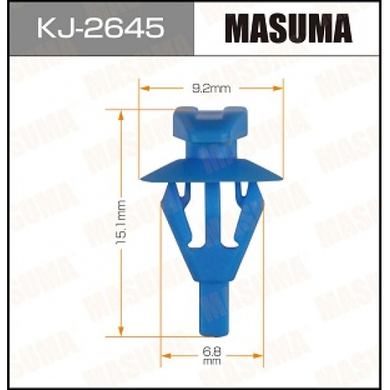 Большое фото товара - Клипса MASUMA KJ2645 91568TR0003 8085089923 BE1268 AGA835 STM11858, KJ2645. Вариант №1