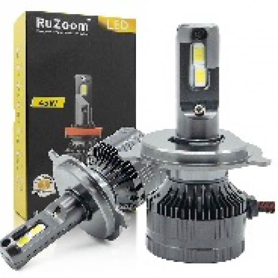 Большое фото товара - Автолампа светодиодная H4 9V/32V-45Wх2 9000Lm 6000K  2шт., H4 D1S Pro. Вариант №1