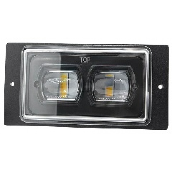 Большое фото товара - Фара светодиодная противотуманная ВАЗ-2110-2115 10-85V 30W белый/желтый свет  компл. 2шт., RU14902. Вариант №1