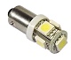 Автолампа светодиодная 24V-4W\3W\2W 5-LED диод. (244325-5050) (X0090-24) 24-4\3\2 ан. BA9s